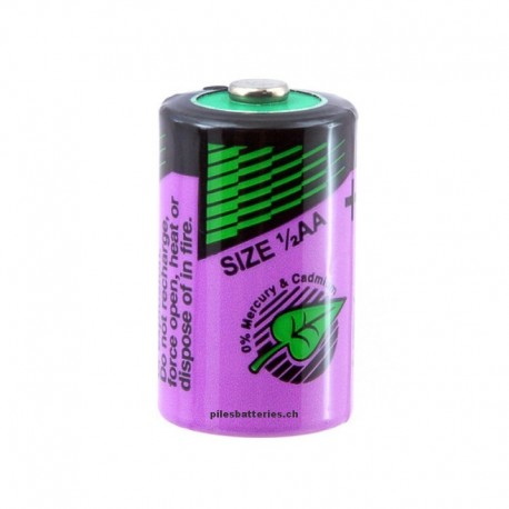 Pile lithium industrie SL350/S 1/2AA 3.6V 1.2Ah