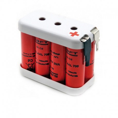 Batterie Nicd 8x AA VRE 8S1P ST2 9.6V 700mAh Fast