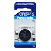 Pile bouton lithium blister CR2412 PANASONIC 3V 100mAh