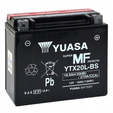 Batterie Moto Yuasa Ytx20l Bs 12v 18ah