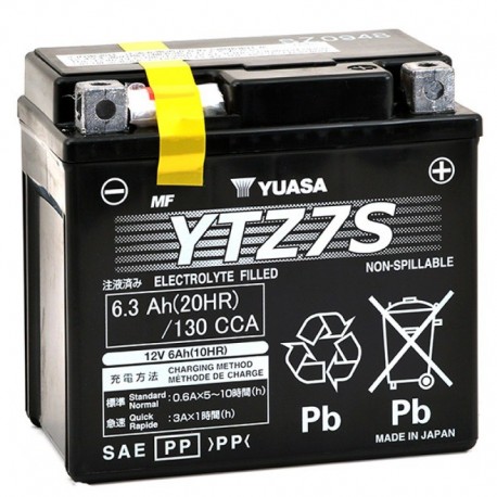 motorradbatterien YUASA YTZ17S 12V 6Ah