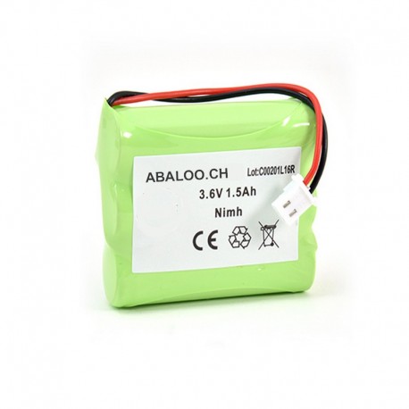 Batterie bloc secours 3*AA 3.6V 1500mAh Connecteur