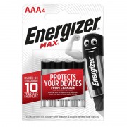 4 piles alcalines LR03 (AAA) Energizer Max
