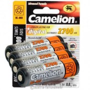 Pack de 4 accus rechargeables Camelion LR06 Ni-MH 2700 mAh